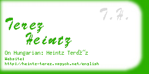 terez heintz business card